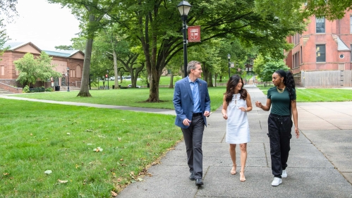 Dan and Grace Reinhardt with Najilah Muhammad