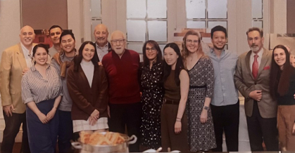 Dr. Chivian and his Rutgers School of Dental Medicine friends celebrating his 90th birthday.