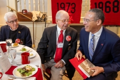 President Holloway with Class of 1948