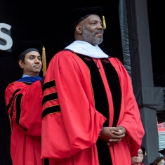 Jelani Cobb received an honorary doctorate from Rutgers