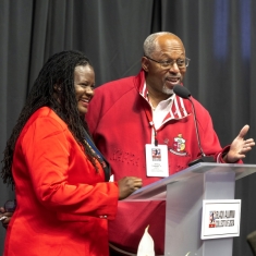 Simone Mack-Bright RC’96 and Anthony C. Culpepper Jr. LC’85 of the Rutgers African-American Alumni Alliance