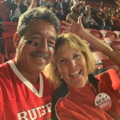 Stuart and Debbie Slamowitz at USC football game